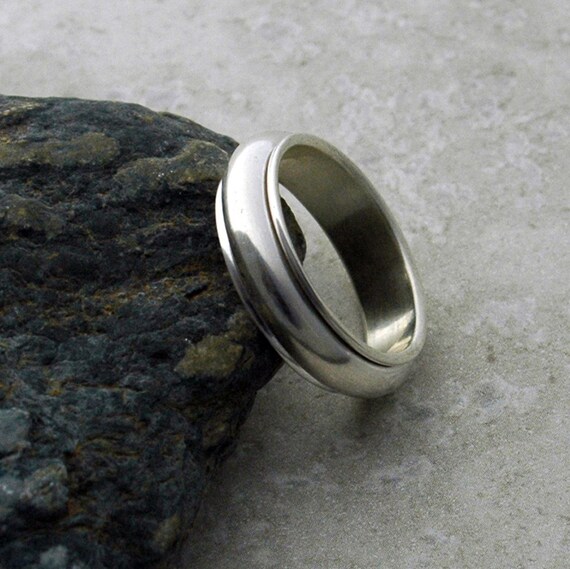 Domed Spinner Ring in Sterling Silver - Made to Order