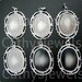 Laced Edged Cameo Settings Six Pieces 25x18