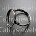 Ring Base Mounting Bezel Setting Antiqued Silver Adjustable Set Of Six