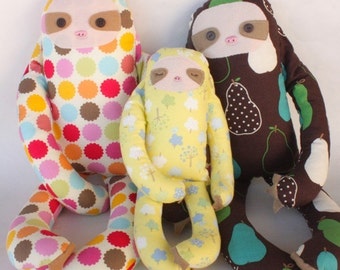 SALE Sadie Sloth PDF Doll Pattern