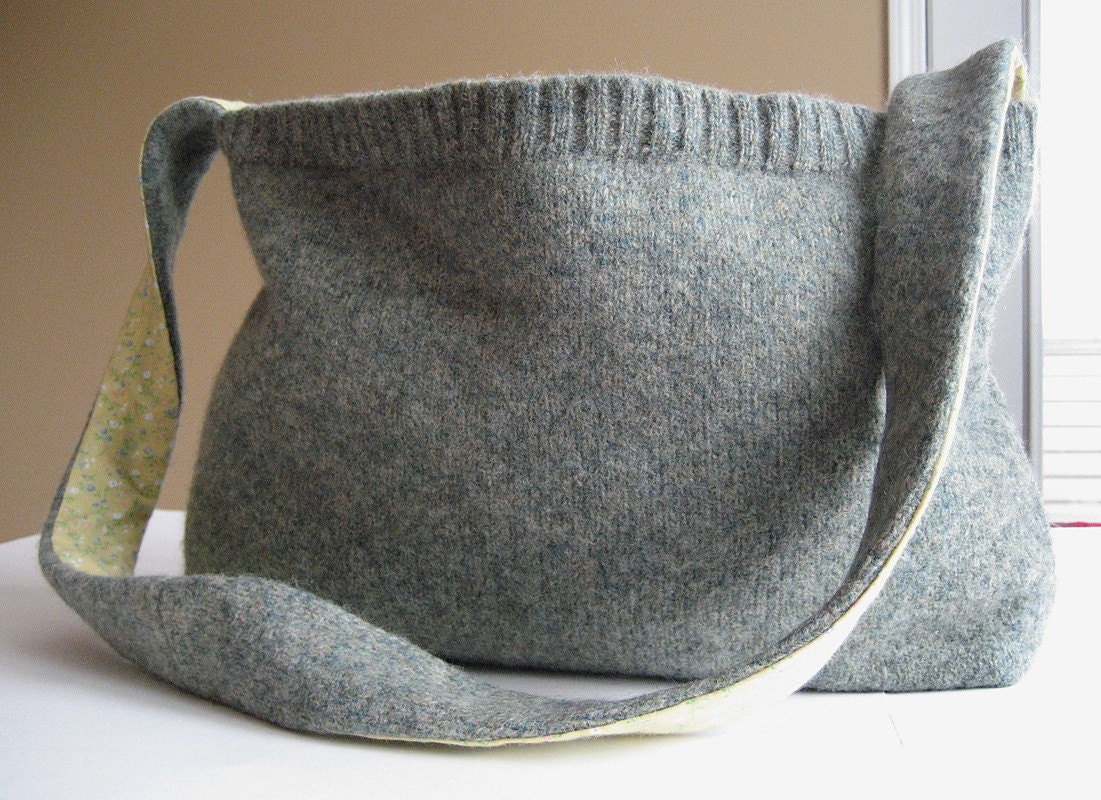 Felted Wool Messenger Bag