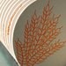 Harvest, letterpress coasters set of 8