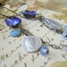 RESERVED for Alice Ave Maria, antique assemblage religious medal earrings As Seen in Jewelry Affaire Magazine