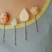 vintage bobbies - daffodil floral cameo