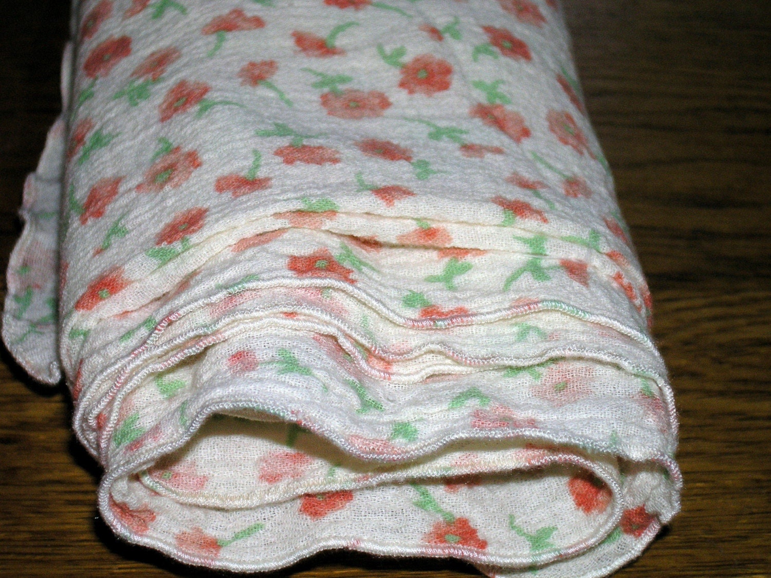 Lightweight Gauze Baby Blanket Swaddler Poppies