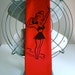 Screen Print Necktie - Pin Up Girl - Red Tie