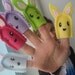 Scrap Bunny Finger Puppet Set - Reserved for jenniferdarnall