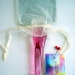 Hand Blown Glass Beveled Square Hand Mirror/Vanity by Rebecca Zhukov