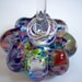 Hand Blown Art Glass Flower Ring Stand by Rebecca Zhukov