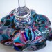 Hand Blown Art Glass Flower Ring Stand by Rebecca Zhukov