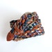 1980s Leather Belt . Woven Braided . Colorful . made in Guatemala Green Purple Gold Brown Blue Burgundy
