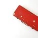 Red Metal Tool Box / rustic weathered / case / patina and Paint drips