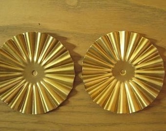 Only 3 Sets Left-2 Large Vintage Brass Stamping Setting