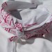 Bandana Knot Headband (Pink And White)