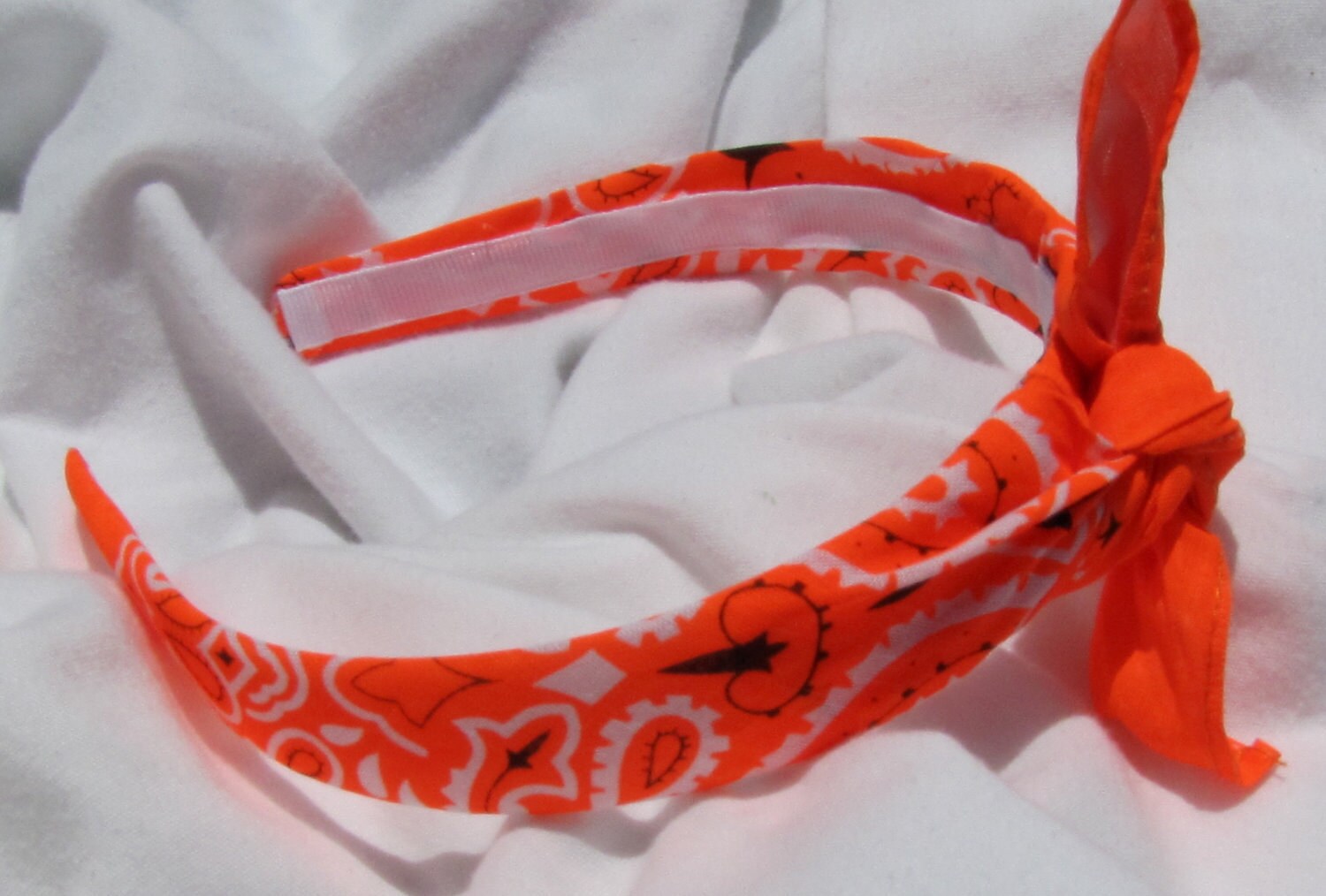 orange neck bandana