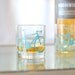 4 bicycle rocks or pint glasses, turquoise bike