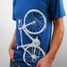 organic cotton bicycle shirt, galaxy - medium