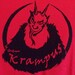 Gruss vom Krampus warning for the naughty t-shirt Size L original screen print design