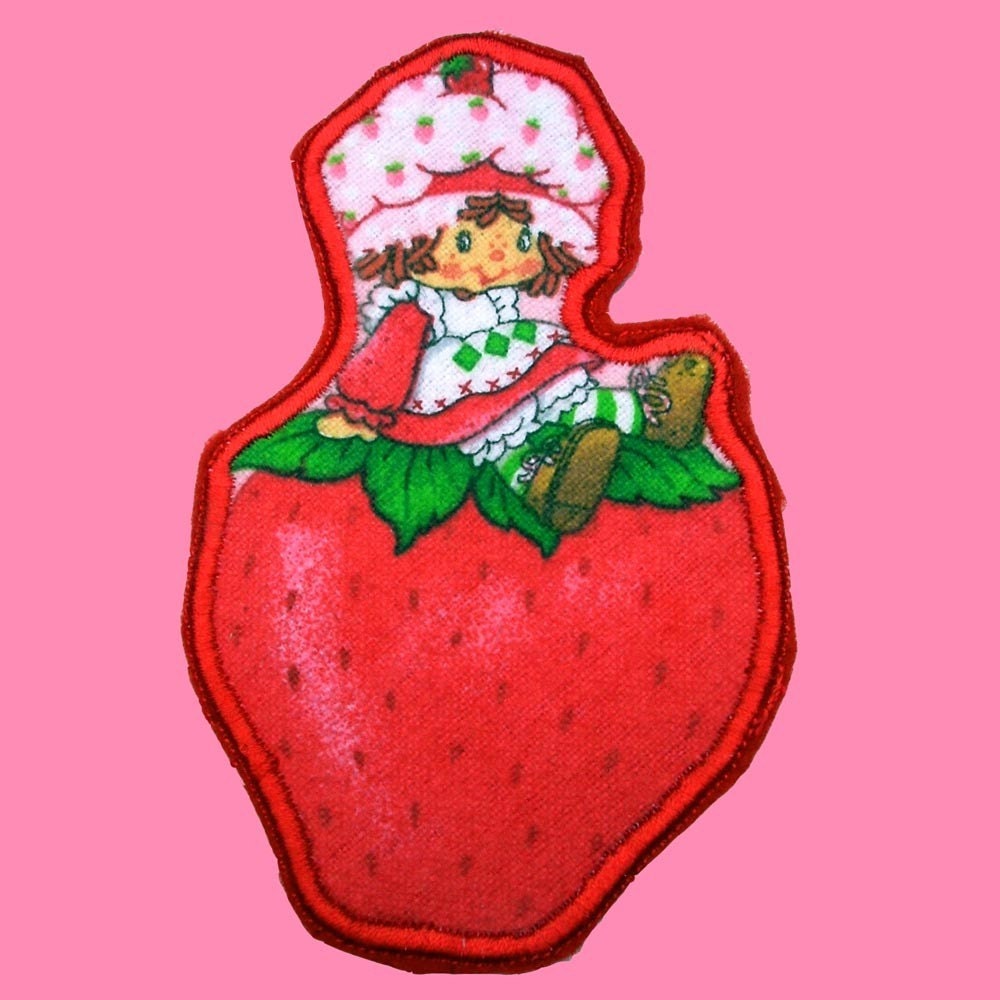 Strawberry Shortcake Iron on Patch by industrialgrrl on Etsy