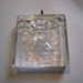 On Sale Vintage Antique English Sterling Silver Square Crystal Pendant