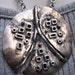 Huge Vintage 1960s Space Age Modernist Silver Necklace