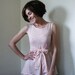 Spicy Toast Miss Flecky multi-colored pink Blouse spring waist bow