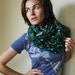 Spicy Toast Birdy Lou Scarf circle green grey jersey & rayon