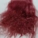Tibetan Lamb Hair - Burgundy - S piece SBUR - For Art Dolls OOAK