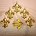 Fleur de Lis Brass Jewelry Royal Charm/Pendant/Earrings/Craft on Etsy x6