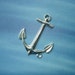Anchor XL Silver Plated Brass with Loop on Bottom on Etsy x1