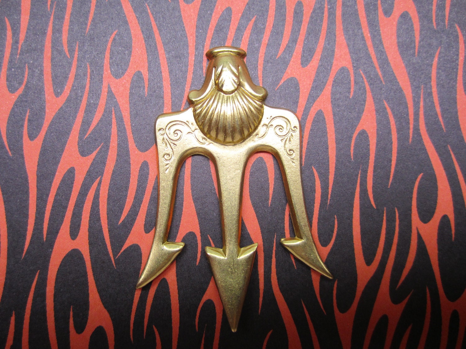 Trident Devils Pitchfork Poseidon's Trident by Charms4Design