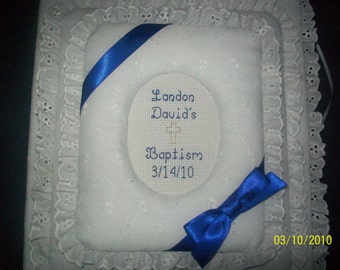 BAPTISM / CHRISTENING / COMMUNION Personalized Photo Album / Scrapbook