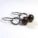 Boulder Opal Earrings . Textured Circles . October Birthstone Earrings . Sterling Silver