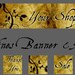 Woodland Vines Etsy Shop Banner with Matching Avatar Set