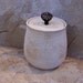 Textured White Handmade Stoneware Ceramic Pottery Canister