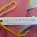 hand dyed wool felt sample pack - 11x22cm
