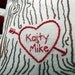 custom heart -- tree print pillow cover -- personalized with your names or initials