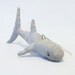 Vintage Style Spun Cotton Shark Christmas Ornament
