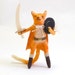 Spun Cotton Vintage Style Puss in Boots Figure