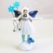 Vintage Inspired Spun Cotton Spring Blue Butterfly Girl Figure OOAK