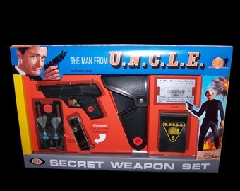 1965 Ideal Man From UNCLE SECRET WEAPON gun set REPROduction toy BoX