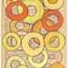 SALE Rings - Orignal Art Painting on Antique Book Paper