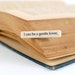 I can be a gentle lover- Naughty Bits pin - made from recycled trashy romance novel