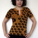 SUPAYANA reconstructed mustard and black sweater