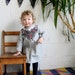 flannel polka dot owl dress- Supayana baby toddler