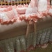 Custom Crib luxury Pinks and whites satins 5 pc for Candace only