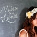 Miss Laine, chiffon and beaded headband