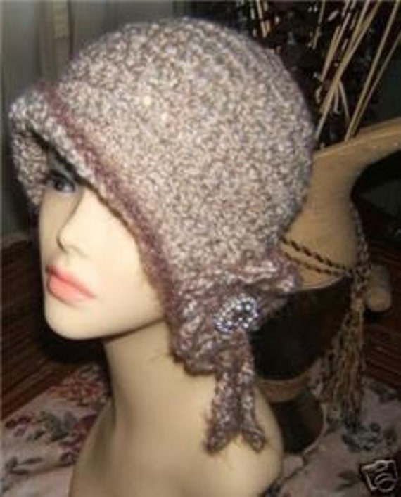 1920's Style Crochet Cloche Flapper Hat Pattern Only
