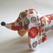 NEW Cute Mini Sausage Dog Dachshund - Retro Cute Japanese Fabric.