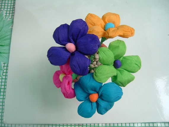 Mexican Crepe Paper Handmade flowers